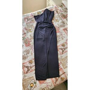 Lulus Black One Shoulder Party Cocktail Bodycon Womens Maxi Dress Size‎ M